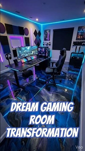 Ultimate RGB Gaming Room Setup 😍 | Luxury Epoxy Floor