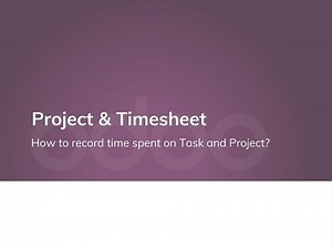 How to record time spent on Task and Project?