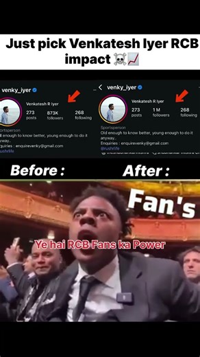 Ye hai RCB Fans ka Power #cricket #rcb #rcbfans #venkatesh #shorts #teamindia 🥶☠️