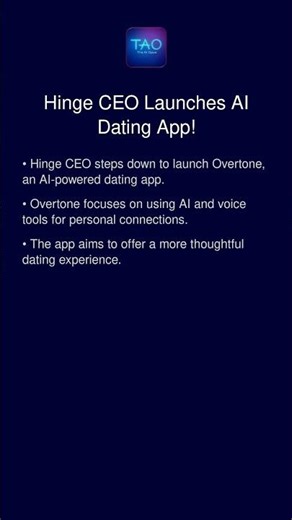 Hinge CEO Launches AI Dating App!