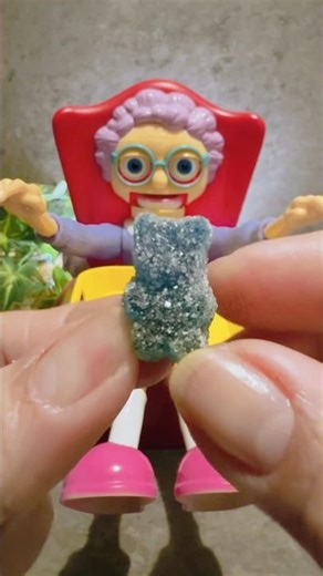 ASMR GREEDY GRANNY LOVE EATING BLUE BEAR CANDY #shortvideo #asmr #trending #shorts