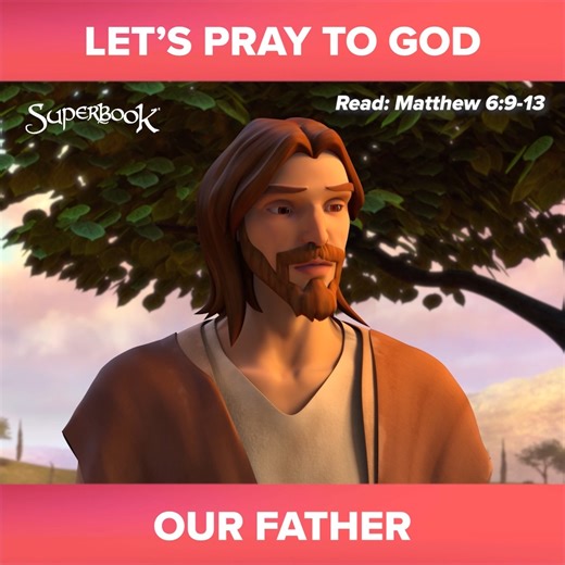 Jesus taught the disciples how to pray to our Father. 🙏🏻 . . . . . SUPERBOOK Bringing Bible Stories and Jesus' love to kids everywhere Series App Academy Outreach | Superbook
