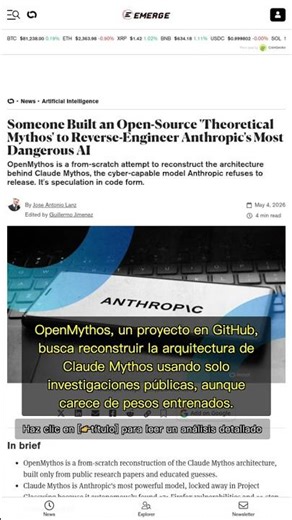 🧐👉 OpenMythos: El código abierto que desafía el misterio de Claude Mythos #QixNewsCrypto
