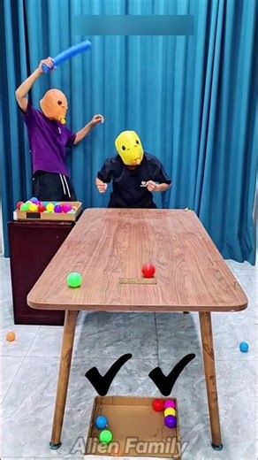 😂 Alien Family Playing Pot the Ball with Hillarius Punishment | Game Challenge #alienfamily #shorts