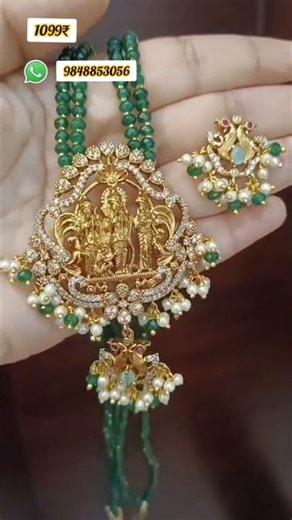 Ramparivar crystal stones haram@CV_Fashionworld #youtubeshorts #shorts #necklace