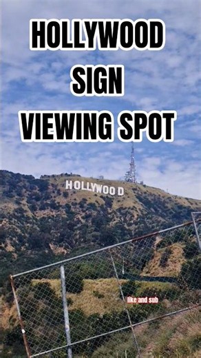 Hollywood sign lookout spot #travel #tips
