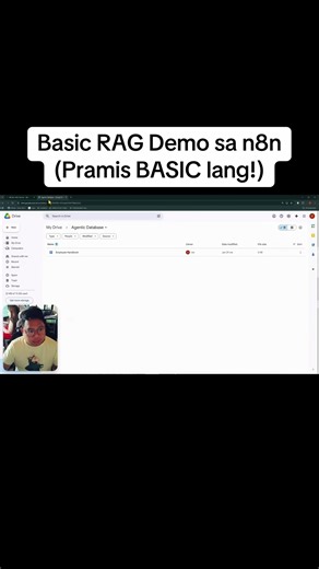 Basic RAG Demo sa n8n (Pramis BASIC lang!)
