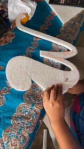 styro cut letters “W & B” ~thank you so much for trusting 😊✨ #art #styro #styrocut #styronamebackdrop #fyp | Iris Juvy O. Susada