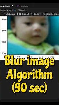 Blur Image From Scratch with Python🐍 (90 Sec) || #python #blureffect
