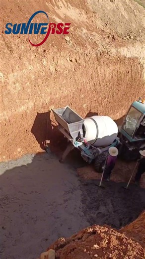 Self loading mixer working for road construction