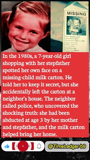 She Found Her Own Face on a Missing Child Milk Carton 😱
