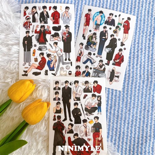 Sticker Kuroo Tetsuro : Haikyuu! (SET 3EA) - Etsy