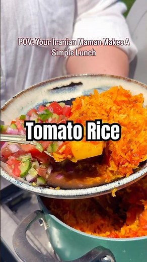This tomato rice is the perfect easy meal for any day!