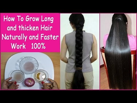 How To Grow Long and thicken Hair Naturally and Faster 100% Work (Hair Growth Treatment)