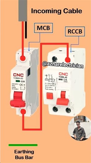 #mcb aur #rccb ka #conection #digram #electrical #electrician #electric #viralvideo #shortvideo