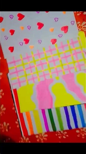 DIY Pattern Paper ✨☺💕#diy #craftideas #papercraft #viralvideo #shorts