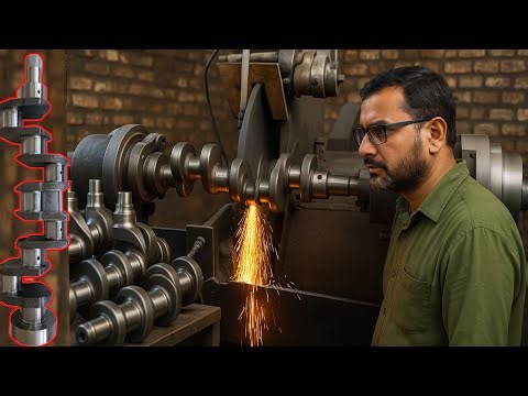 Process of Mass Producing Forging Crankshafts ! Resurfacing of 6 Cylinder Diesel engine