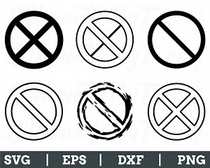 Prohibited Sign Svg, Prohibited Symbol Silhouette, Not Allowed, Dxf, Png - Etsy