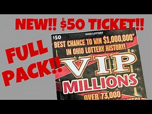 💥NEW!! $50 VIP MILLIONS!!💥 $1500 FULL BOOK!!💥 OHIO LOTTERY SCRATCH OFFS!!💥