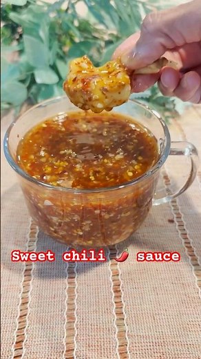 5 Minute PERFECT SWEET CHILI SAUCE RECIPE 🔥 #chilisauce #sauce #shorts #sweetchilisauce #dipping