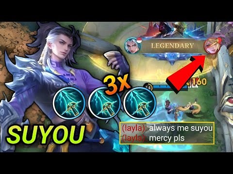 TARGET LOCK LAYLA! 🤯SUYOU BEST BUILD AND EMBLEM | MLBB