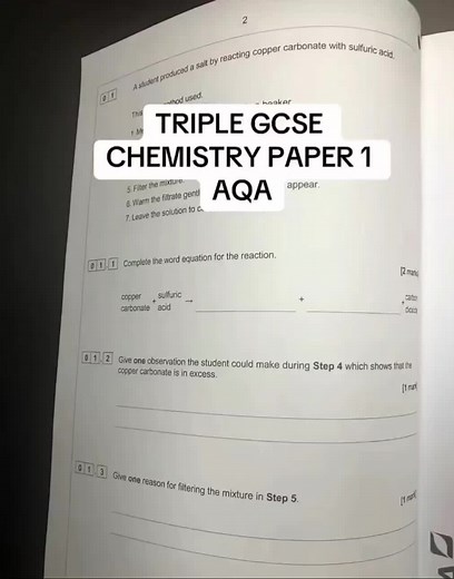 2024 AQA GCSE Chemistry Paper 1 Insights