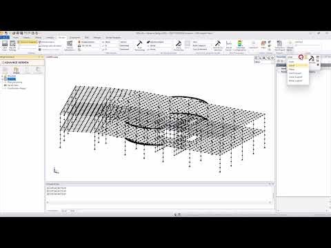 Advance Design: Generate a Table of Forces in Advance Design