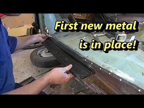 Morris Minor - Welding the First Panel - Part 20
