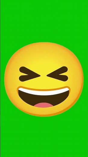 😆 Laughing Emoji Animated Green Screen || Vfx Noob
