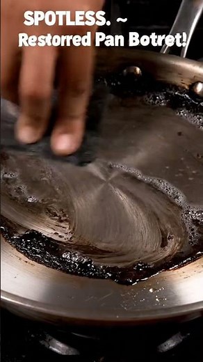 Burnt Pan Bottom Fix! 🤯 Clean Grease with Boiling Soda Water #cleaninghacksforhome