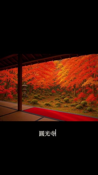 圓光寺|“映える”だけじゃない、本物の日本の四季 ここは、四季とともに表情を変える日本庭園。 春の桜、夏の青もみじ、秋の紅葉、そして冬の静けさ—— そのすべてが、この場所には息づいています。 柱と畳が切り取る庭の風景は、まるで一枚の絵画。 10秒で感じる“日本の四季”と“心ほどける静寂”を、あなたに。 “映える”を超えて、本物の日本の美しさに触れてみませんか？ — 高評価・保存・フォローもよろしくお願いします！ 日本の美しさ、言葉で届けてます（noteで） https://note.com/fit_coyote1240 Amazonおすすめ商品紹介ブログも公開中！ぜひ遊びにきてください😁 https://kozaemon.com/ #日本庭園 #四季のある暮らし #紅葉スポット #癒しの景色 #京都の風景 #静寂の時間 #春夏秋冬 #心が落ち着く場所 #日本の美 #CapCut