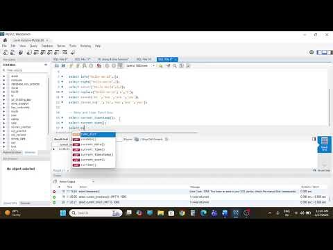 11. String and date_time functions