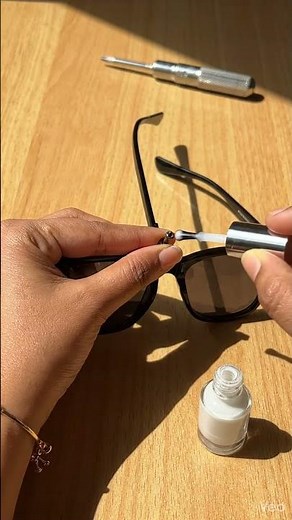 How to fix loose sunglass screws temporarily?