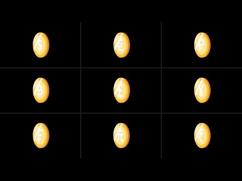 Animated Currency Coin Symbols Preview Unity