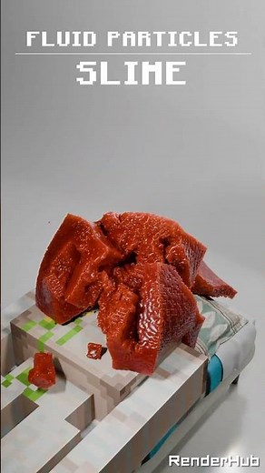 Minecraft Fluid Particle Simulation in Blender