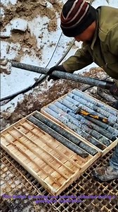 Geological Exploration: Sorting Rock Drilling Core Samples
