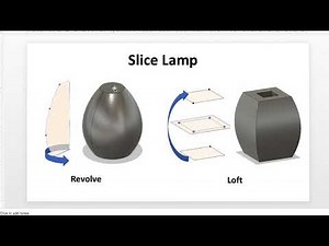 Fusion 360 Slicer Lamp - Revolve tutorial