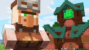 Living in a Minecraft villager house