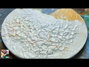 HOW TO MAKE EASY CRACKLE TEXTURE FOR YOUR ART - A Step-By-Step Guide - DIY with this Simple Trick