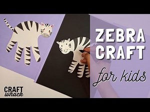 Handprint Zebra Craft for Kids - Craftwhack