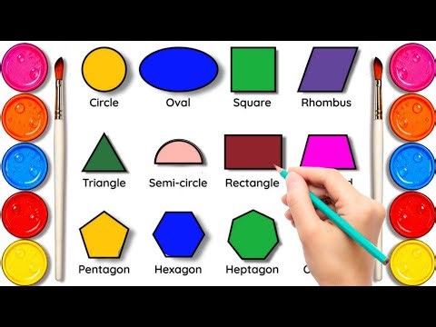 Learn Shapes Names for Kids 🔺⬛ | Basic Shapes Learning | Preschool & Toddler Video