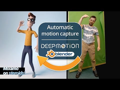 Automatic motion capture with Deepmotion and Blender