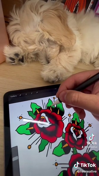 Easy Procreate Tutorial: Traditional Tattoo Spit Shading Effect for Beginners