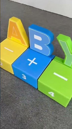 ABC Foam Soft Play Blocks for Toddlers | Educational Soft Play Equipment for Indoor Playground
