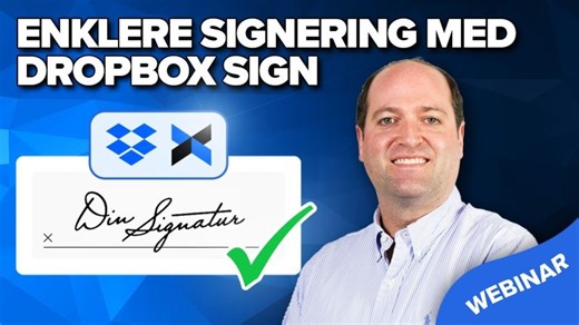 Signer avtaler raskere med Dropbox Sign (webinar) | Tuva Fjellhegn