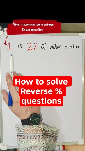 Stop guessing percentages: Use this algebra trick! #MathTricks #Algebra
