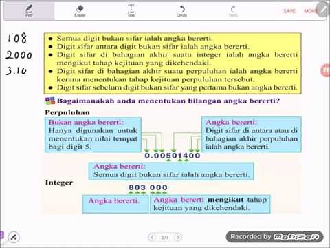 Bab 2 (part I) Matematik Tingkatan 3 (kssm): 2. 1 Angka Bererti