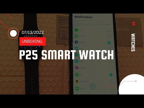 HOW TO CONNECT P25 SMART WATCH TO YOUR MOBILE PHONE | Marie Vlogs