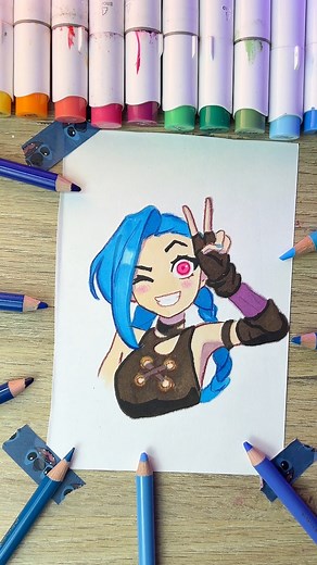Dibujando a Jinx de ARCANE 😎. #artofdrawing #pencildrawing #drawings #drawing #draw #art #arte #artoftheday #artist #pencil #sketch #sketchbook #artwork #designs #desenho #artgallery #dibujo #dibujos #arcane | ZarateSketch