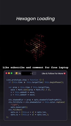 Hexagon Loding page in Java script #codemasters #coding #javascript